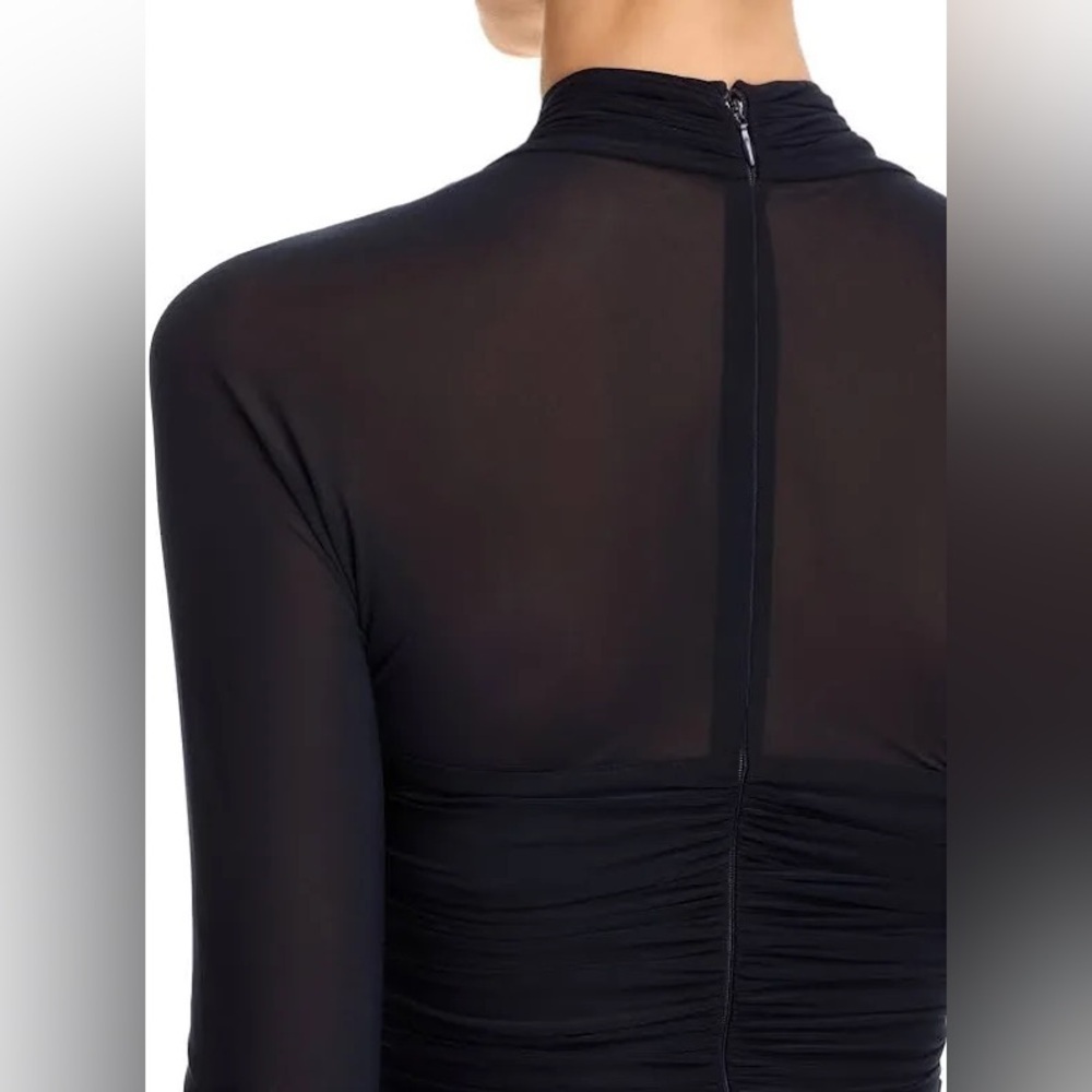 Ronny Kobo Afra Ruched Bodycon Dress in Navy XS - Picture 7 of 16